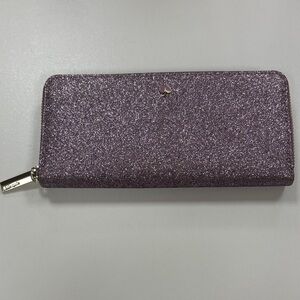 Kate Spade Light Purple Glitter Wallet